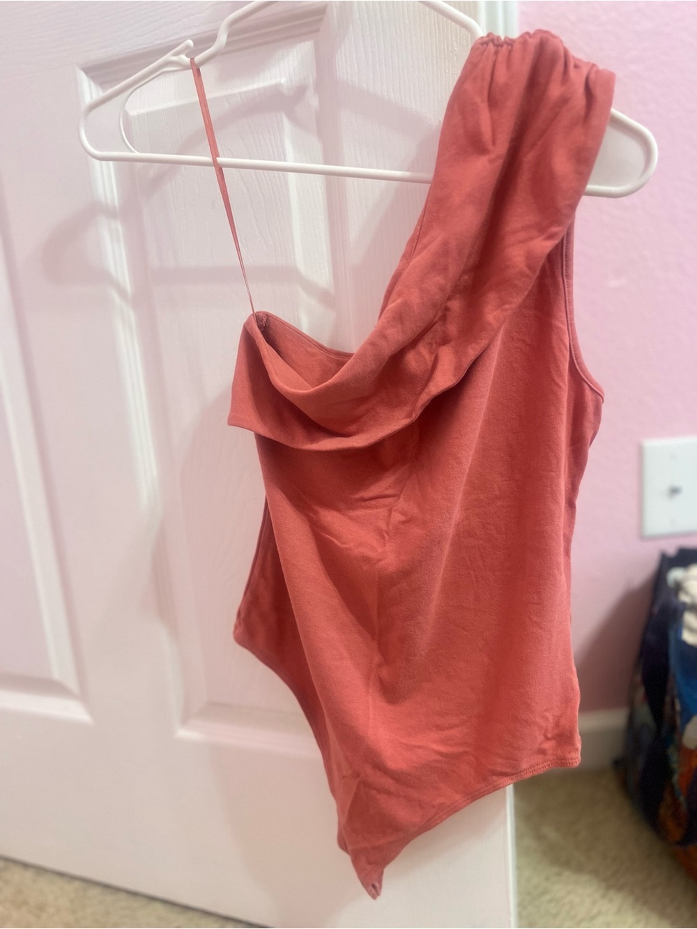 Coral Express One-Shoulder Bodysuit Small